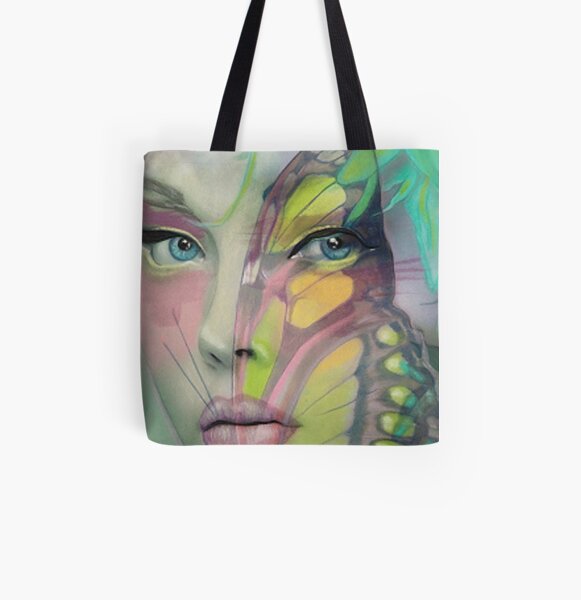 Reve' Papillion All Over Print Tote Bag