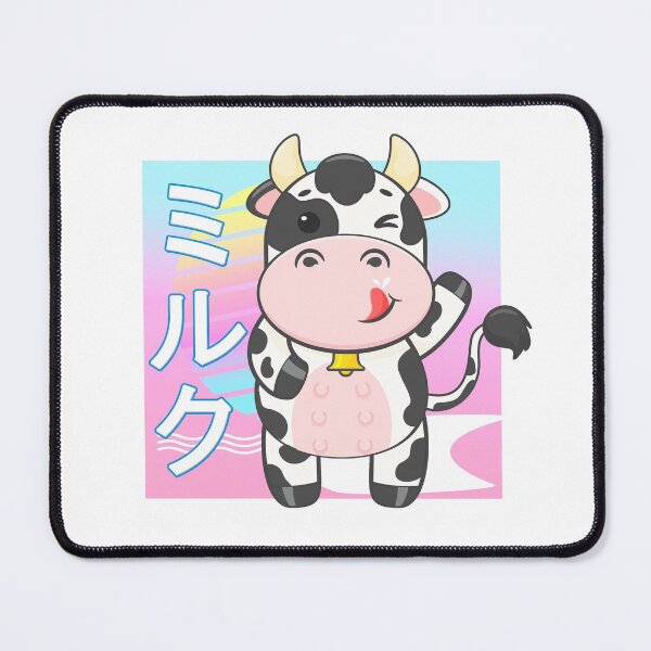 Item preview, Cow Strawberry Milk Kawaii 90s Japanese Retro designed and sold by Meliafroggy.