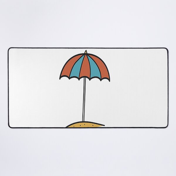 Item preview, Beach Umbrella, desert island, ocean,  designed and sold by Nostrathomas66.