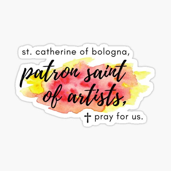 Item preview, St. Catherine of Bologna, Patron Saint of Artists, Catholic Gift designed and sold by nldeneane.