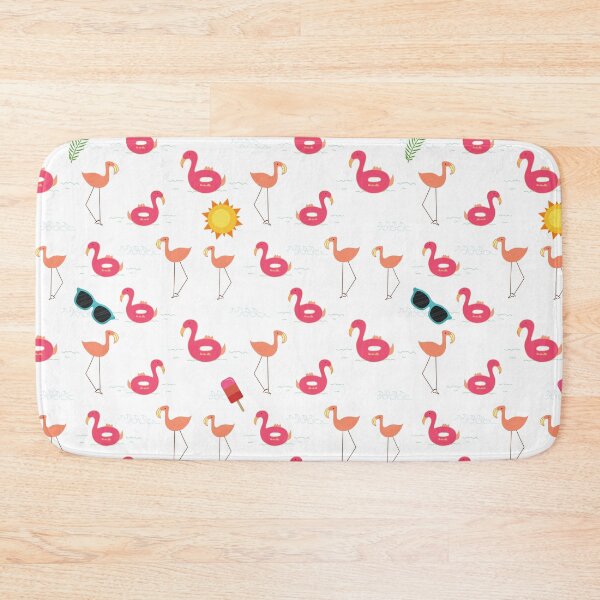 Item preview, summer flamingo beach party blue designed and sold by TheWaterBirds.