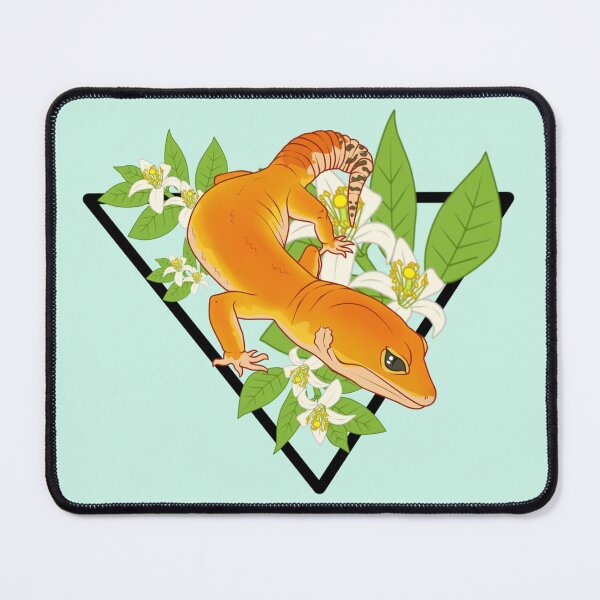 Artikelvorschau, Orangenblüten-Leopardengecko-Design entworfen und verkauft von AMackInCheese.