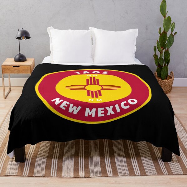 Item preview, Taos New Mexico - NM Badge with a Zia Flag Roundlet designed and sold by palmettodigital.