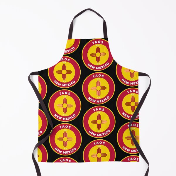 Item preview, Taos New Mexico - NM Badge with a Zia Flag Roundlet designed and sold by palmettodigital.