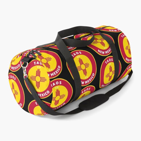 Item preview, Taos New Mexico - NM Badge with a Zia Flag Roundlet designed and sold by palmettodigital.