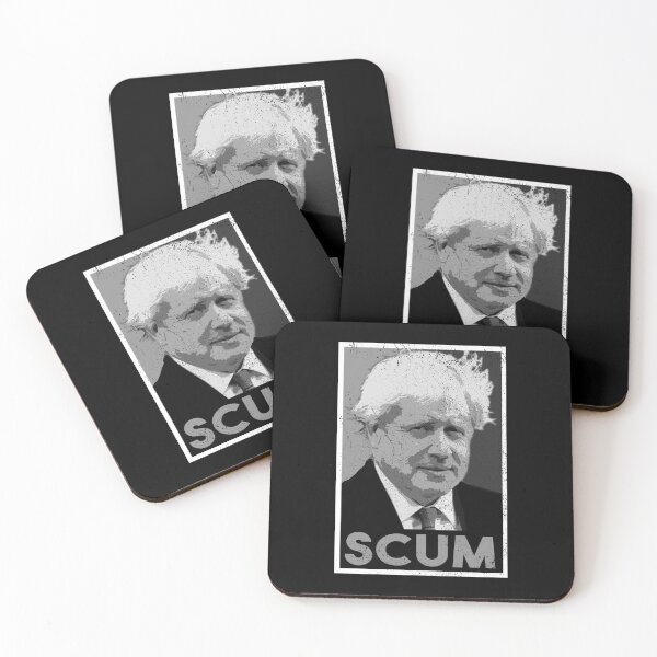 Item preview, Boris Johnson Scum (Worn Design) designed and sold by politicalamity.