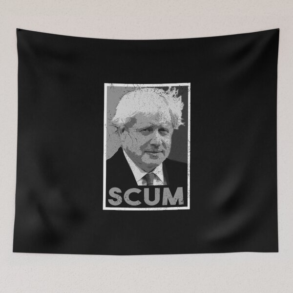 Item preview, Boris Johnson Scum (Worn Design) designed and sold by politicalamity.