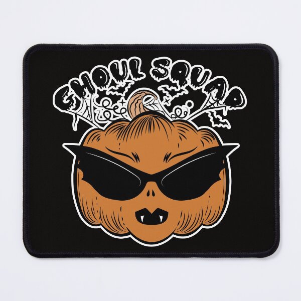 Item preview, ghoul squad, halloween pumpkin face with sunglasses vampy pumpkin, bats goth, dark pumpkin designed and sold by FRKI-DIDI.