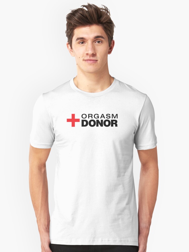 Comical Shirt Mens Orgasm Donor Funny Sexual Tee Tank Top