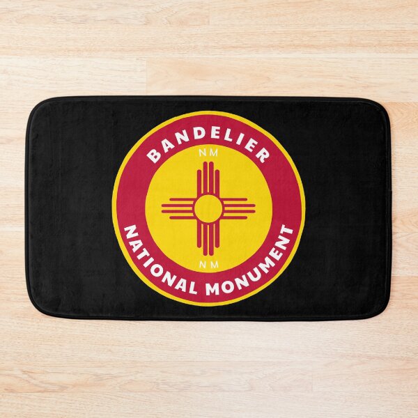Item preview, Bandelier National Monument New Mexico - NM Badge with a Zia Flag Roundlet designed and sold by palmettodigital.