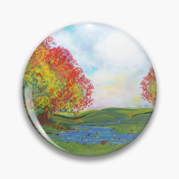 Item preview, Leaves turning color by the stream designed and sold by agratefulcookie.