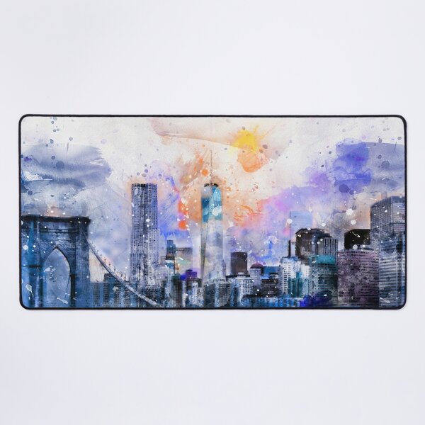 Item preview, Watercolor Manhattan designed and sold by Elisabeth Lucas.