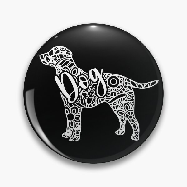 Artikelvorschau, Weißer Mandala-Hund entworfen und verkauft von PolishedPin.