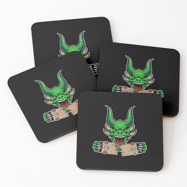 Item preview, Skateboard Dragon Skateboarder Green Skater Skate  designed and sold by BriceydaWestly.