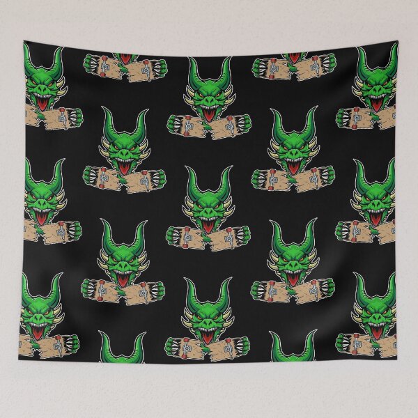 Item preview, Skateboard Dragon Skateboarder Green Skater Skate  designed and sold by BriceydaWestly.