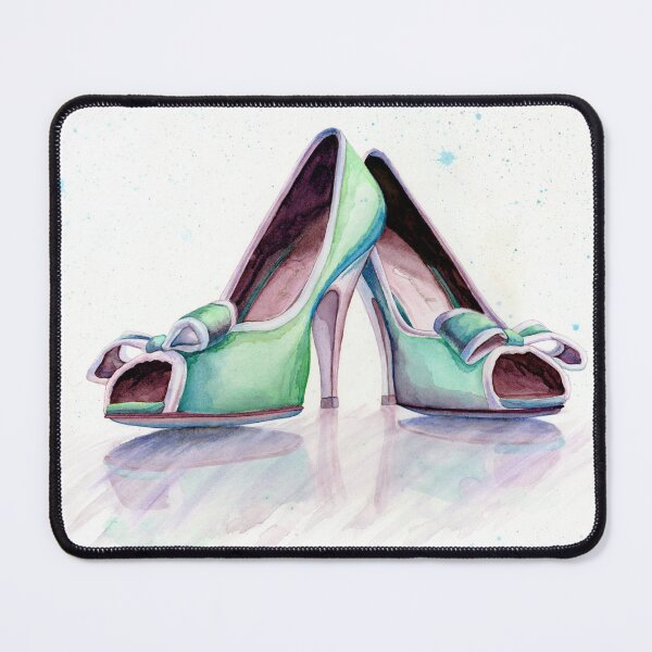 Item preview, watercolor shoes designed and sold by Amanda Irene.