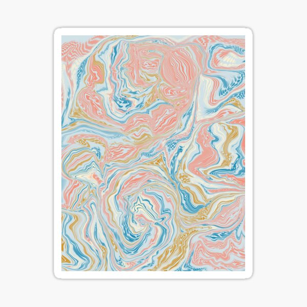 Abstract Marbling  Sticker