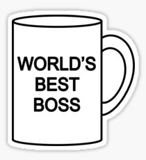 World's Best Boss the office Sticker