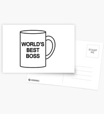 World's Best Boss the office Postcards