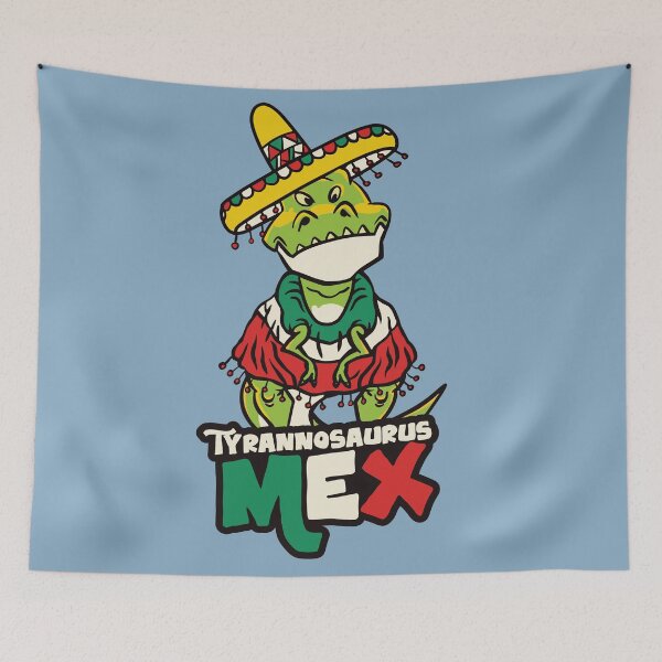 Artikelvorschau, Tyrannosaurus Mex // Funny Fiesta T-Rex entworfen und verkauft von SLAG-Creative.
