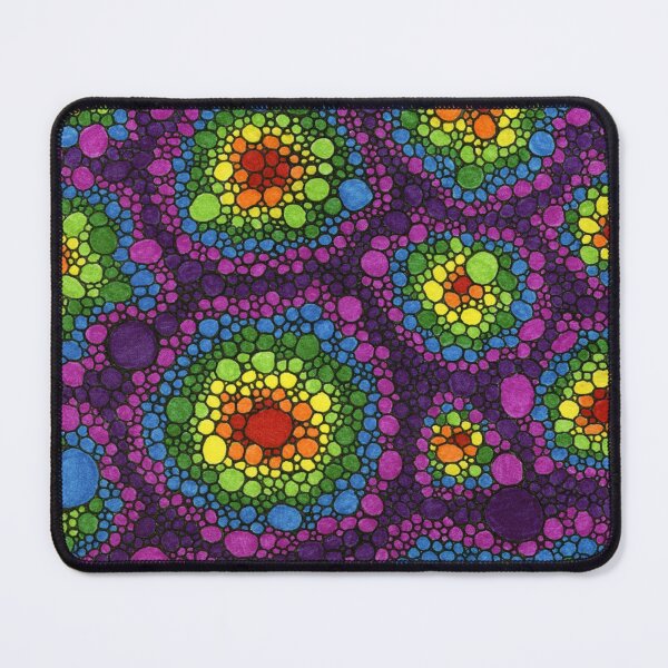 Rainbow Circles Mouse Pad
