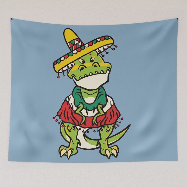 Artikelvorschau, Tyrannosaurus Mex // Funny Fiesta T-Rex entworfen und verkauft von SLAG-Creative.