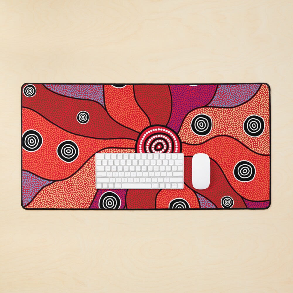 Authentic Aboriginal Art - Central Lands Mouse Pad