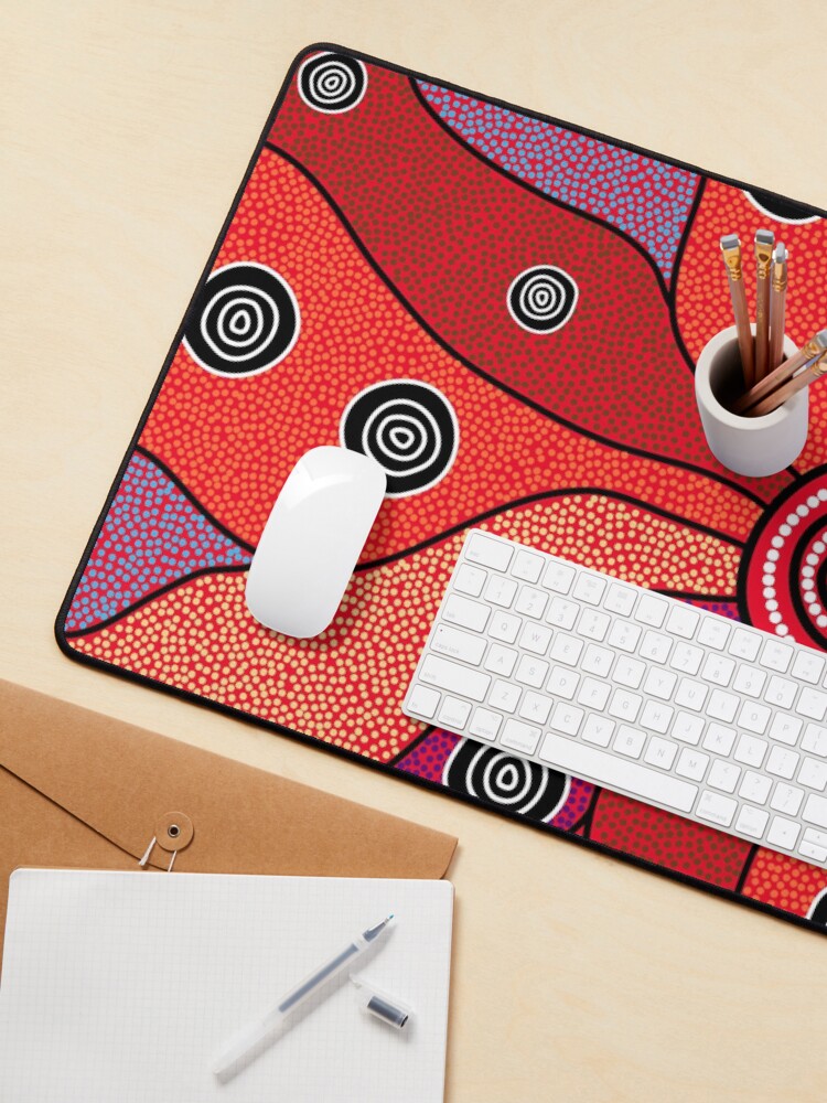 Alternate view of Authentic Aboriginal Art - Central Lands Mouse Pad