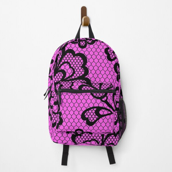 Item preview, Bright Pink and Black Lace Pattern. Elegant Chic Black Lace Pattern designed and sold by silviaol.