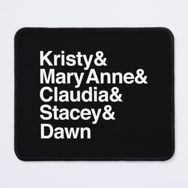 Item preview, Babysitters Club Helvetica Names (Original 5) (White Version) designed and sold by ijanet.