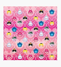 Tsum Tsum Alice in Wonderland - Pink Photographic Print