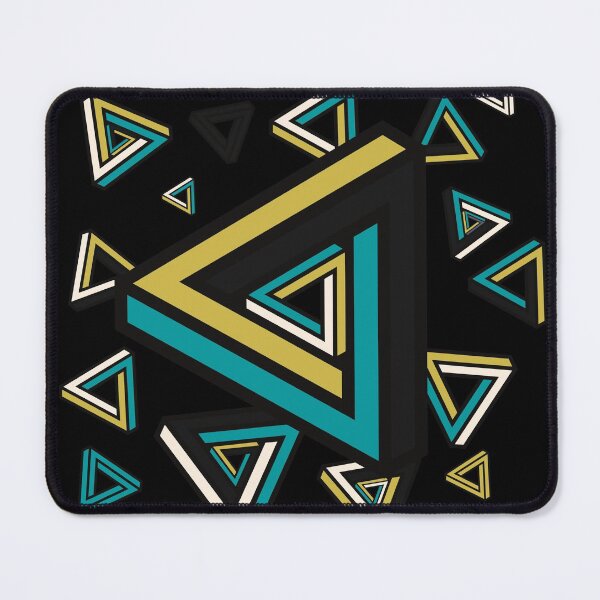 Item preview, Triangle 3D pattern with contemporary cool and warm tone designed and sold by SalxSal.