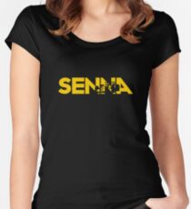 Ayrton Senna Women's Fitted Scoop T-Shirt