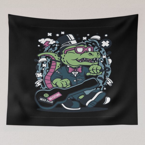 Artikelvorschau, Kurzarm Unisex No Future - TRex Guitar Classic entworfen und verkauft von LeonConnelly90.
