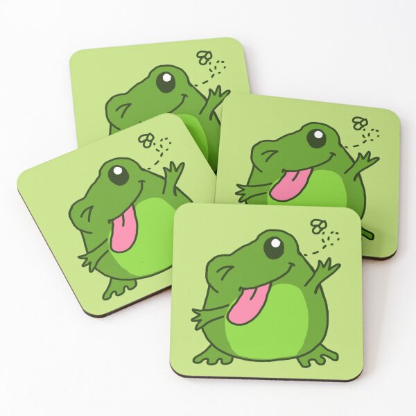 Item preview, Kawaii Frog Sticking Tongue Out designed and sold by MagicStrawberry.