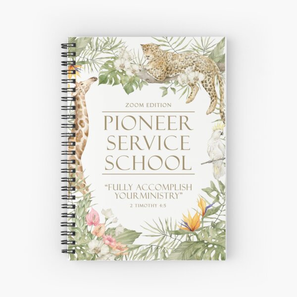PIONEER SERVICE SCHOOL (JUNGLE THEME) Spiral Notebook