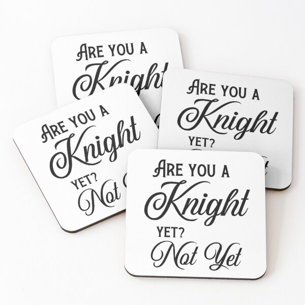 Item preview, Are You a Knight Yet White - Sir gawain and the green knight designed and sold by Desandu.