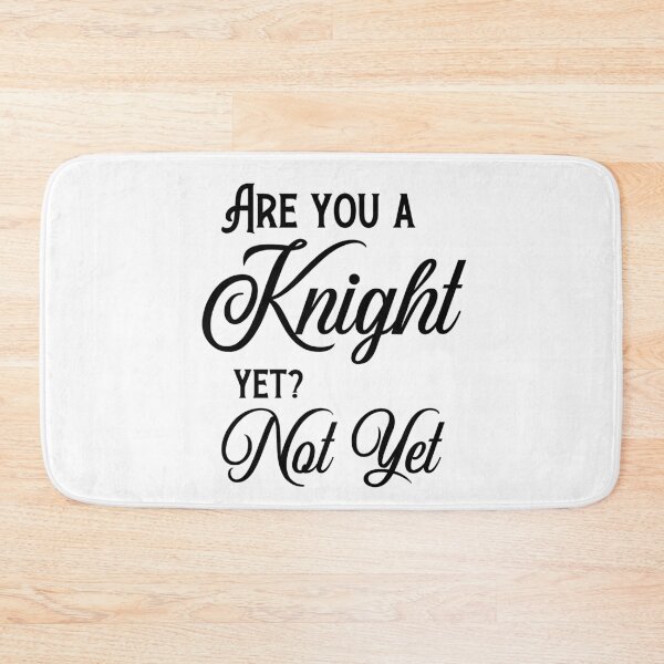 Item preview, Are You a Knight Yet White - Sir gawain and the green knight designed and sold by Desandu.