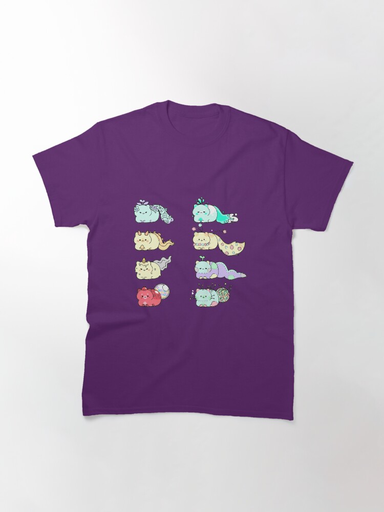 Imagen 3 de 7, Camiseta clásica con la obra Gatos lindos, diseñada y vendida por FotoLibreStudio.