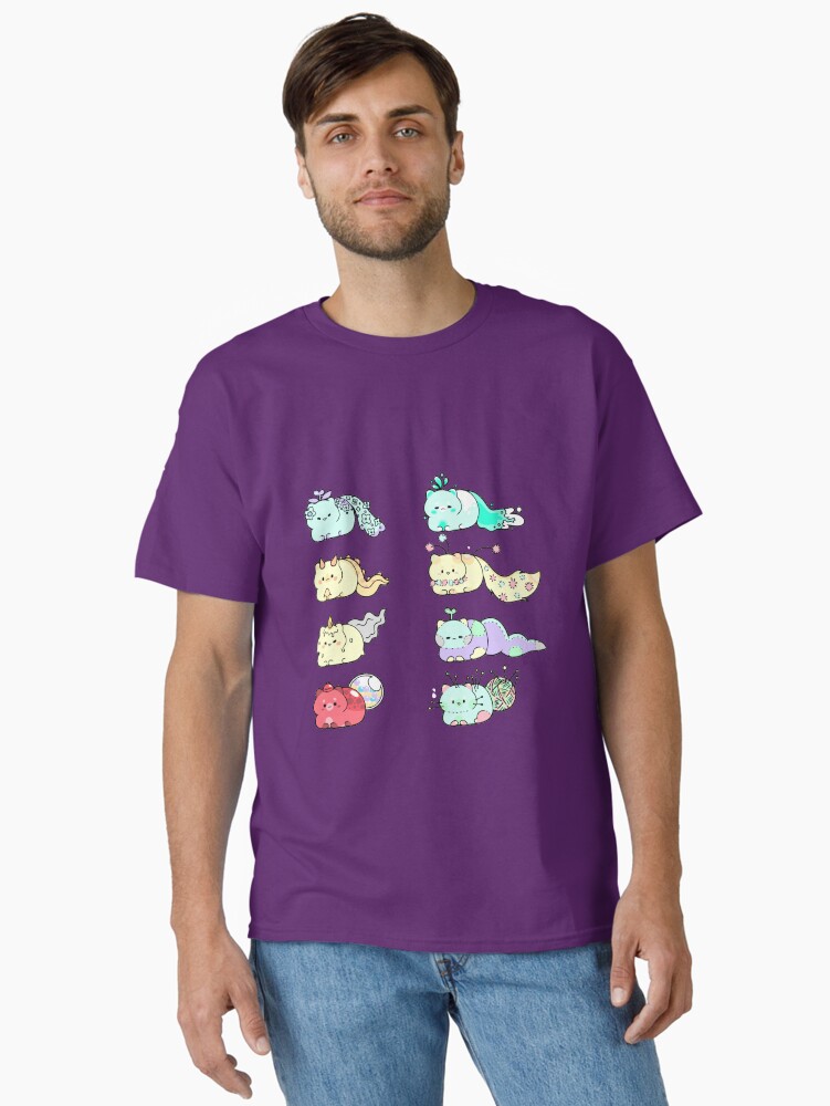 Imagen 2 de 7, Camiseta clásica con la obra Gatos lindos, diseñada y vendida por FotoLibreStudio.