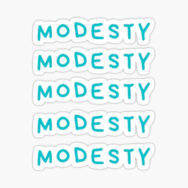 be modest- essential Sticker