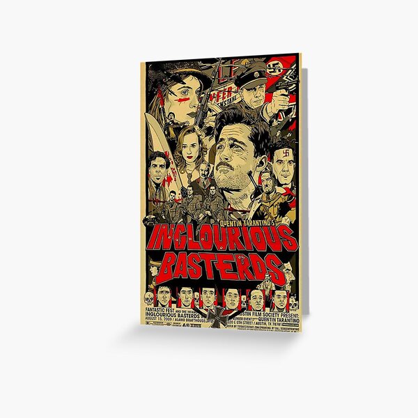 "Inglourious Basterds Poster" Greeting Card For Sale By Metodijabele ...