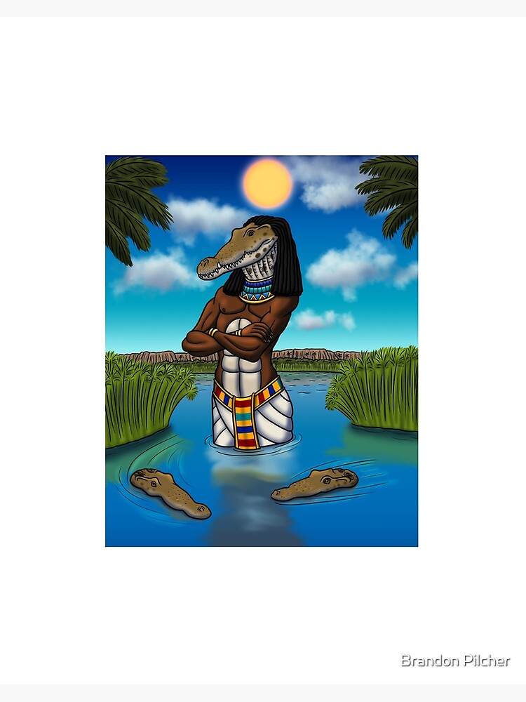 Lámina rígida «Sobek, el dios cocodrilo egipcio» de Tyrannohotep | Redbubble