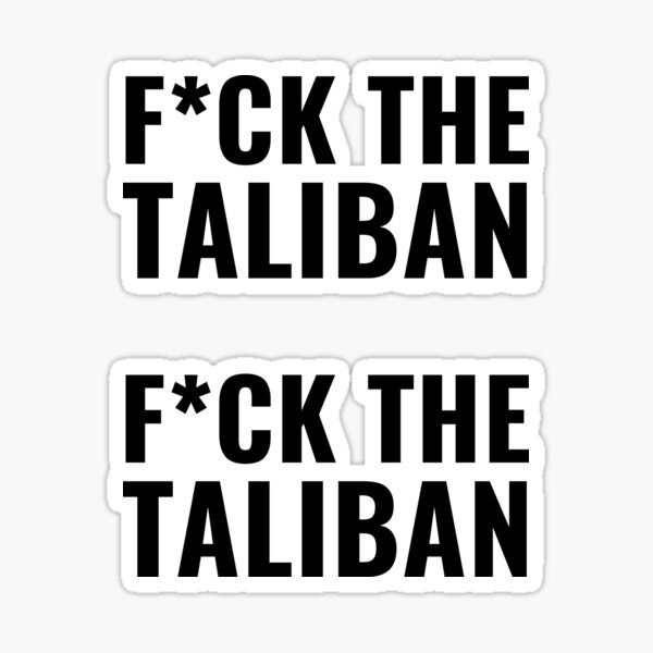 Vista previa del artículo con la obra «Talibán | A la mierda con los talibanes», diseñado y vendido por NoirOwned.