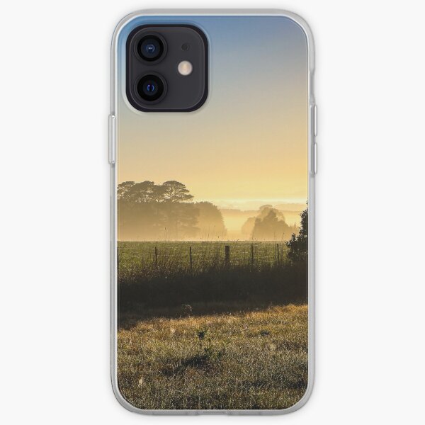 Misty Winter Sunrise in Rural Victoria #2 iPhone Soft Case