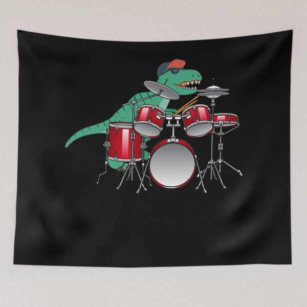 Item preview, Rock And Roll Great Dinosaurs Drums Music Playing T rex Design Classic designed and sold by LeonConnelly90.