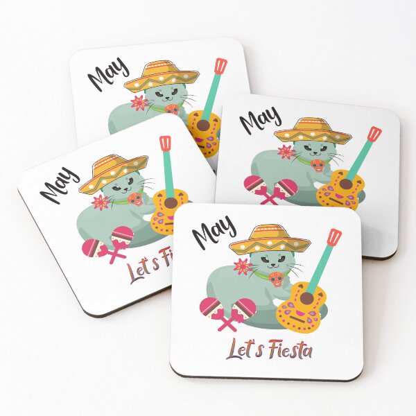 Item preview, Let's Fiesta, Cinco de Mayo May Party Cat designed and sold by Bliss Find And Design.