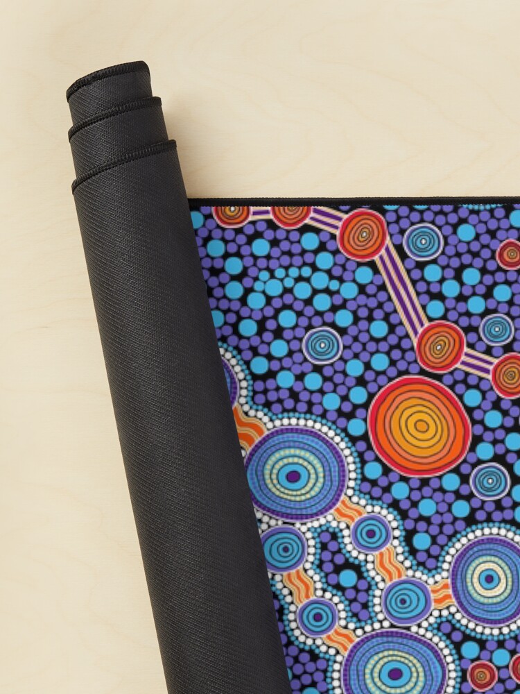 Alternate view of Authentic Aboriginal Art - The Journey Blue Mouse Pad