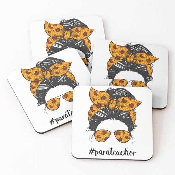 Item preview, Paraprofessional teacher messy bun -  paraprofessional teacher life - funny awesome gift idea for paraprofessional teacher - para teacher â€“ para teacher messy bun designed and sold by SANA MAMOUN ALAJJAN .