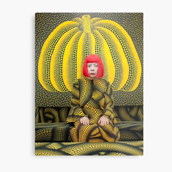 pumpkins yellow Metal Print